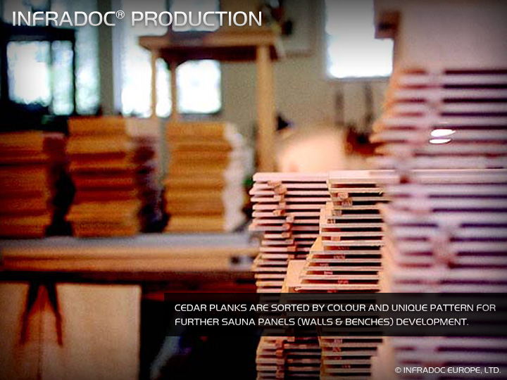 INFRADOC infrared sauna production